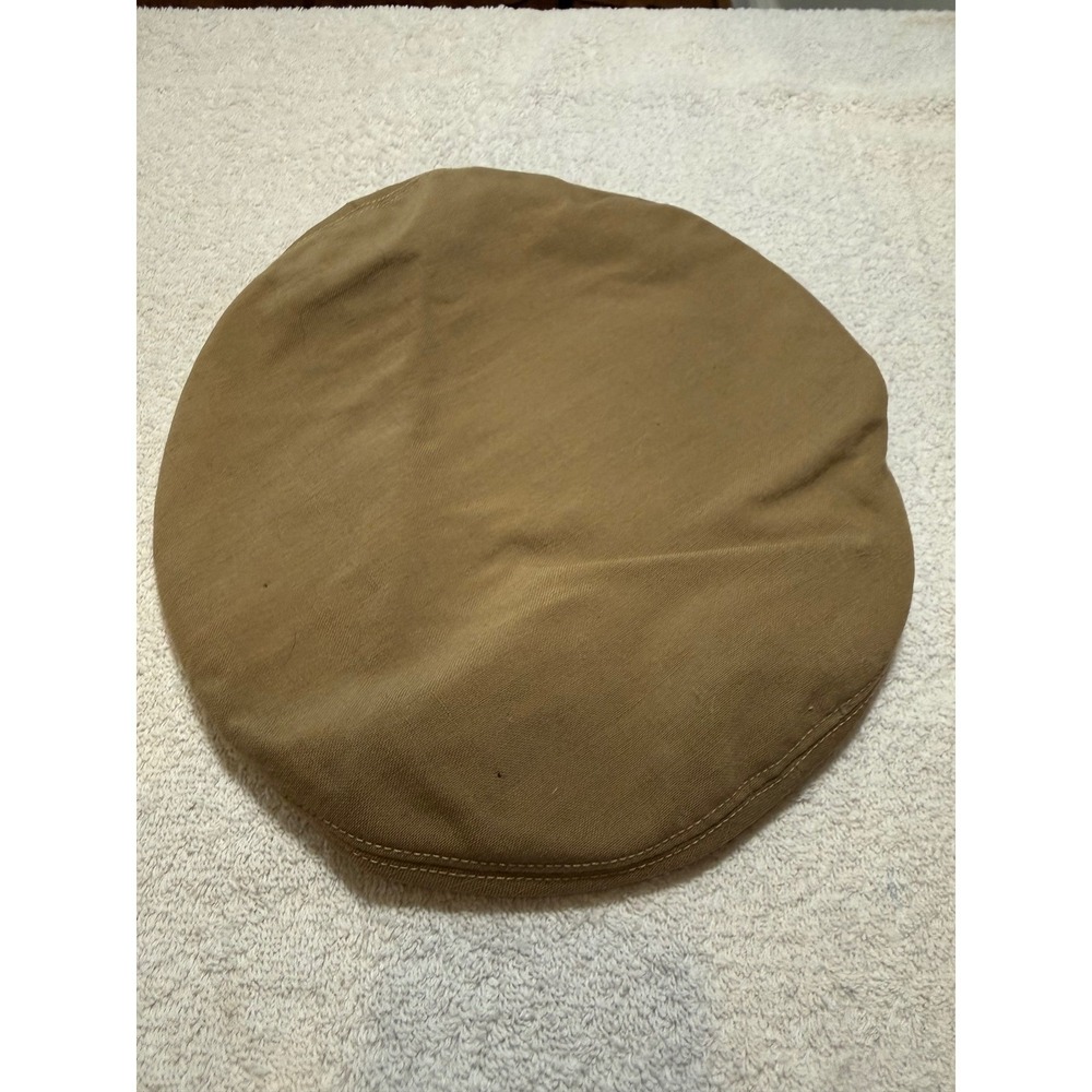 Vintage Lancaster Brand Tan Canvas Uniform Cap Cover Military Style Size 6 3/4